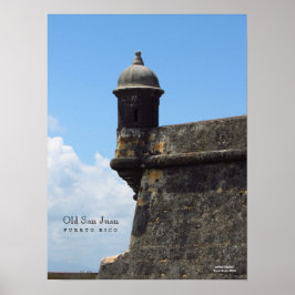 San Juan Antigo Por Poster do Mar