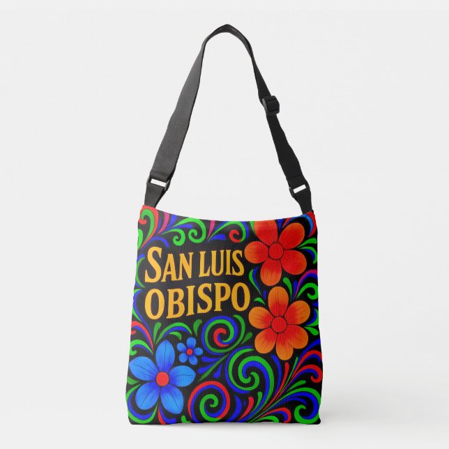 SAN LUIS OBISPO FLORAL TOTE BAG. (Frente)