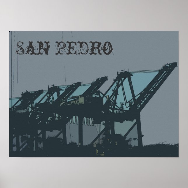 San Pedro Cranes Poster (Frente)