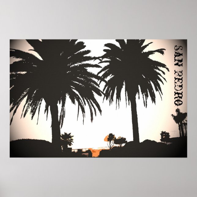 San Pedro Royal Palms Poster (Frente)