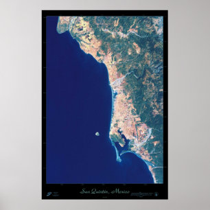 San Quintin, poster do satélite de Baja Californi