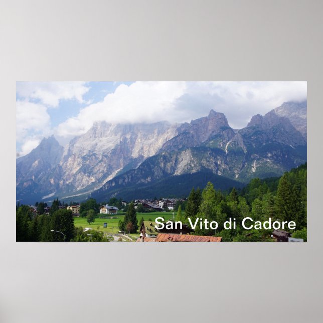 San Vito di Cadore Itália Poster (Frente)
