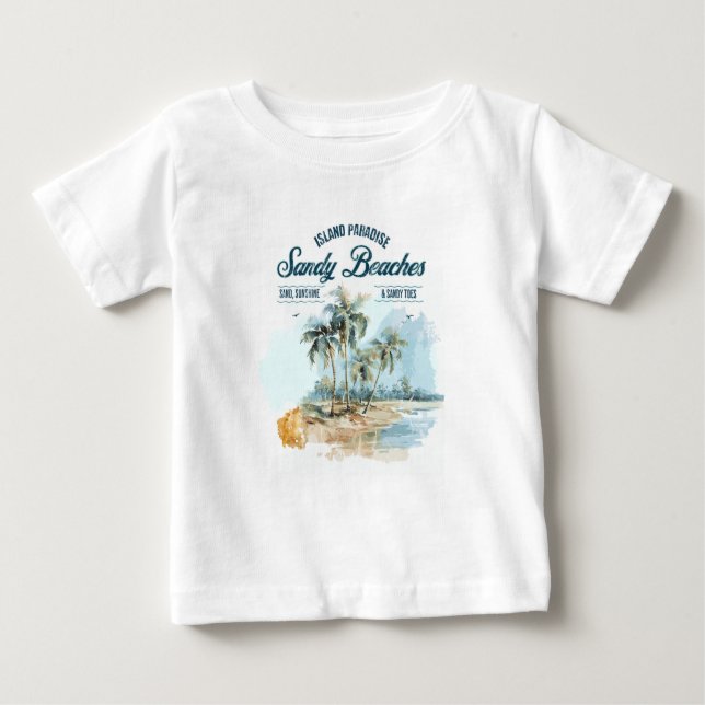 Sand Beaches T-shirt para crianças (Frente)