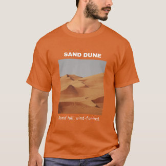 Sand Dune Geografia da Camisa T no Texas Orange