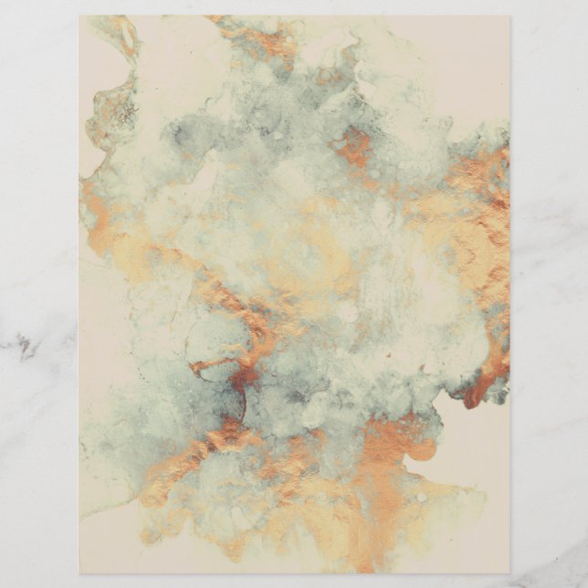 Sand Moss Copper Granite Scrapbook Paper (Frente)