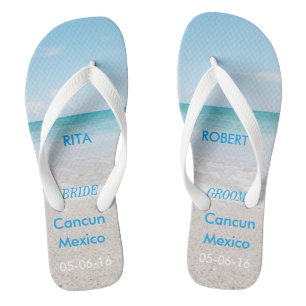Sandálias de praia BRIDE de Casamento de Destino
