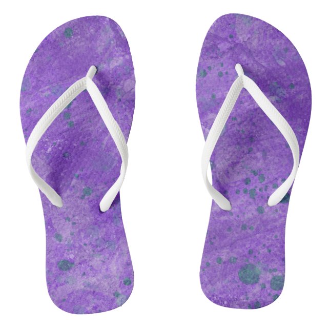 Sandálias de Verão Roxo e Azul Turquesa Chinelos (Pé da cama)