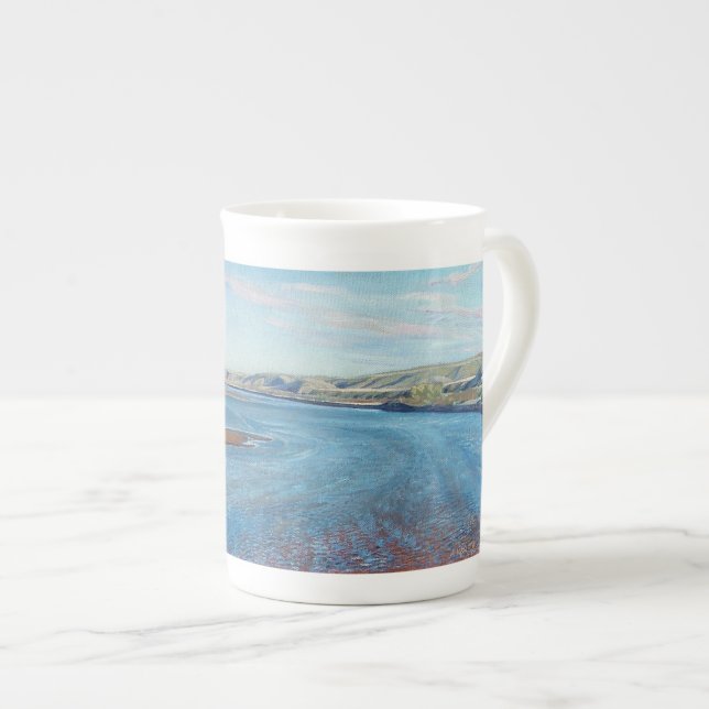 Sandbars do veado vermelho - caneca da porcelana (Frente Esquerda)