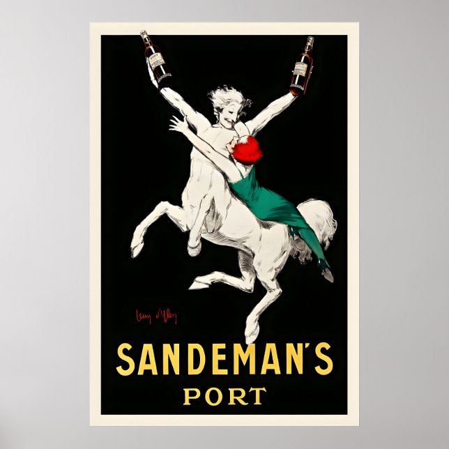 Sandeman's Port Food and Drink Vintage Poster (Frente)