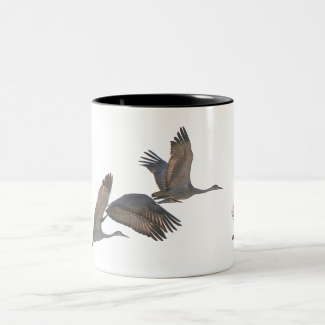 Sandhill Cranes a caneca (Centro)