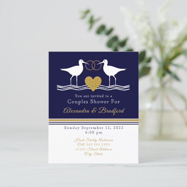 Sandpiper Azul do Marinho Chá Costeiro Náutico (Em pé/Frente)