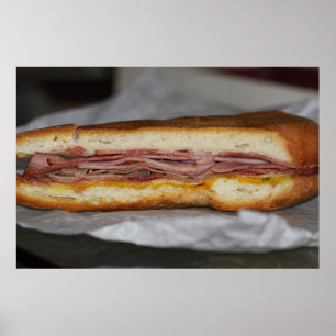 Sanduíche cubano no impressão das canvas
