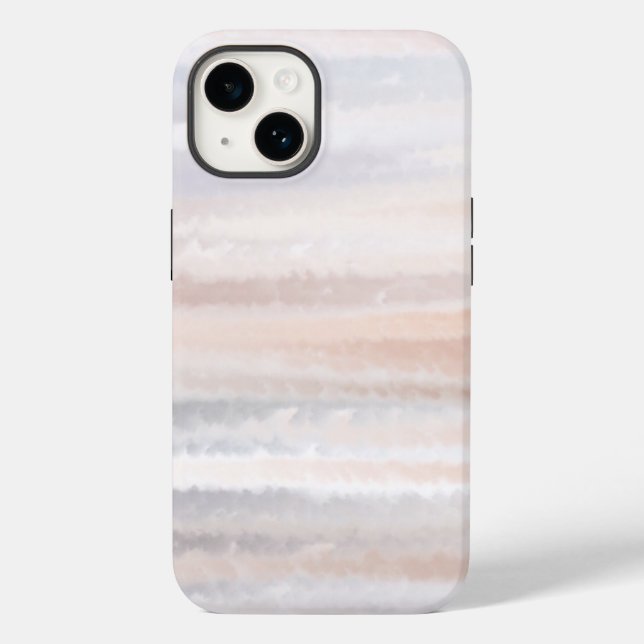 Sandy Beach Summer Tan Abstrato Watercolor (Verso)