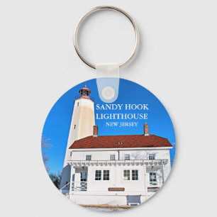 Sandy Hook Lighthouse Nova Jersey Chaveiro