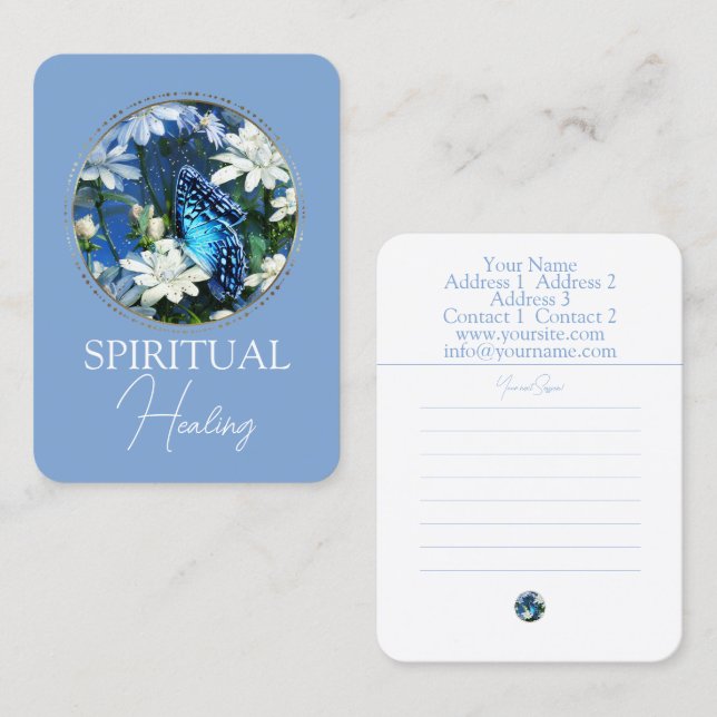 SANEAMENTO ESPIRITUAL - Cartão de visita (Frente/Verso)