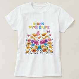 Sangue com Grace Floral T-Shirt