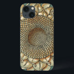 Sangue de girassol em fundo azul-esverdeado<br><div class="desc">Um impressão de flor de girassol no seu rosto em um fundo azul-verde. Quase se pode ouvir as abelhas a balançar perto da flor,  prontas para ajudar a polinizar o mundo com esta beleza botânica!</div>