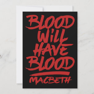 Sangue De Macbeth Terá Sangue