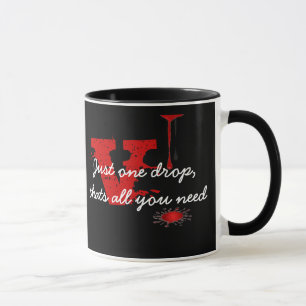 sangue do vampiro apenas uma caneca da gota