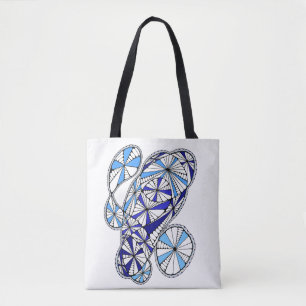 Sangue Geométrico Abstrato Tote Bag