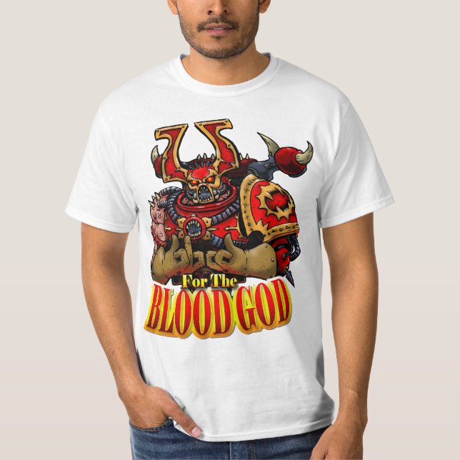 Sangue para camiseta Clássica de Deus do Sangue (Frente)