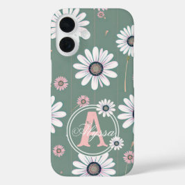 Sangue rosa-margarida: Padrão Floral Minimalista