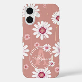 Sangue rosa-margarida: Padrão Floral Minimalista