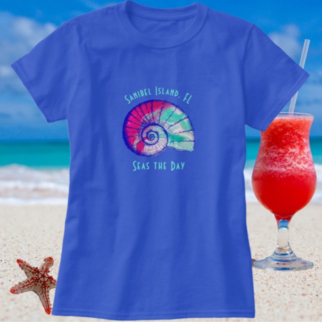 Sanibel Island Florida Bonito Seashell T-Shirt (Criador carregado)