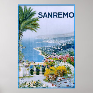 Sanremo, Itália Impressão (com fronteira)
