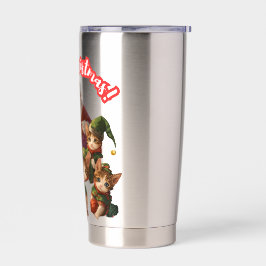 Santa and Elf Cats – Meo Christmas Cute Holiday