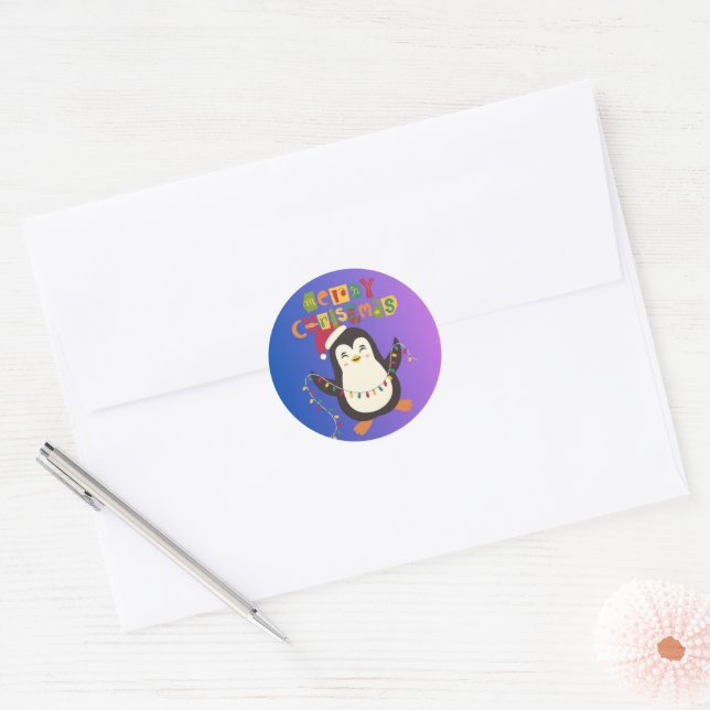 Santa & Árvore Mágica – Adesivos e Convites de Nat (Envelope)