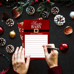 Santa Baby Dicas e Desejos para Chás de Bebê de