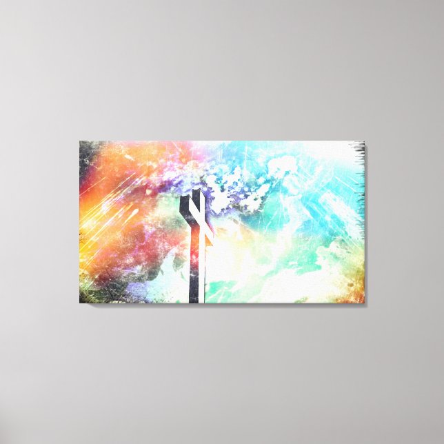 Santa Canvas de Arte Cruzada da Terra Santa (Frente)