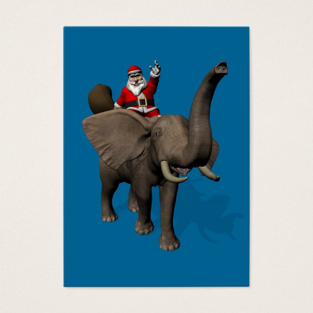 Santa Claus Andando Elefante (Frente)