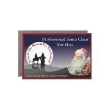 Santa Claus Cartão de visita Magnético