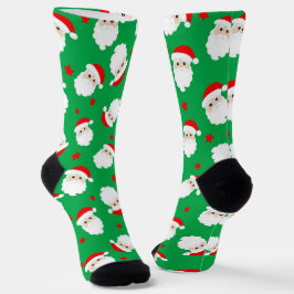 Santa Claus Faces Christmas Gift Printed