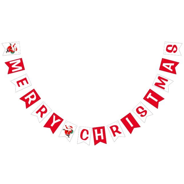 Santa Claus Feliz Bandeiras de Natal (Todos)