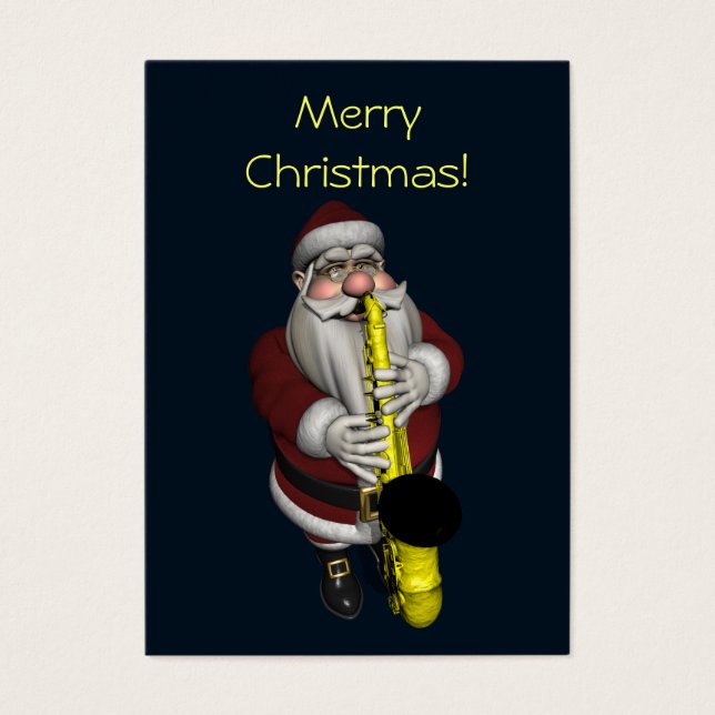 Santa Claus Jogando Saxofone (Frente)