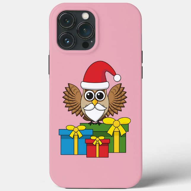 Santa Claus Owl com Presentes (Verso)