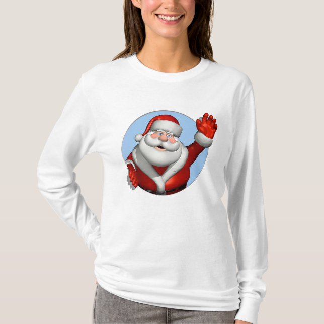 Santa Claus T-Shirt Women (Frente)