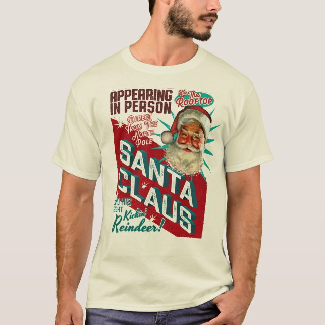 Santa Claus Uma Noite Apenas Camisa De Natal (Frente)
