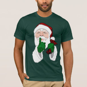 Santa Clause Camisa Papais noeis divertidos T-shir