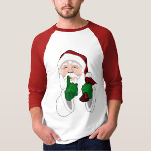 Santa Clause Camisas Diversas Mulheres Papais noei