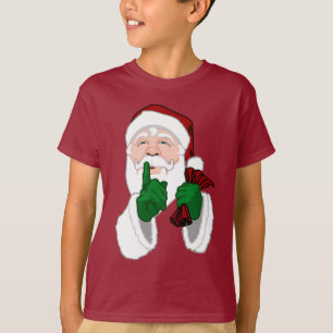 Santa Clause Ringer T-Shirt Kids Santa Shirt