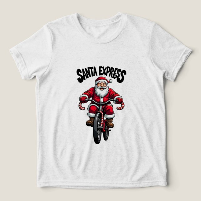 Santa Express – Design Mágico de Camiseta de Natal (Design frontal)