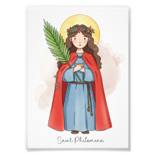 Santa Filomena, Impressão Fotográfica Católica