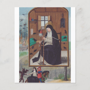 Santa Gertrudes de Helfta por Simon Bening