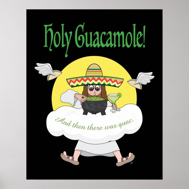 Santa Guacamole Poster (Frente)