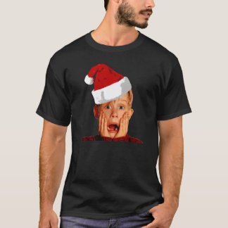 Santa Hat Sozinha Camisa Macaulay Culkin Chris