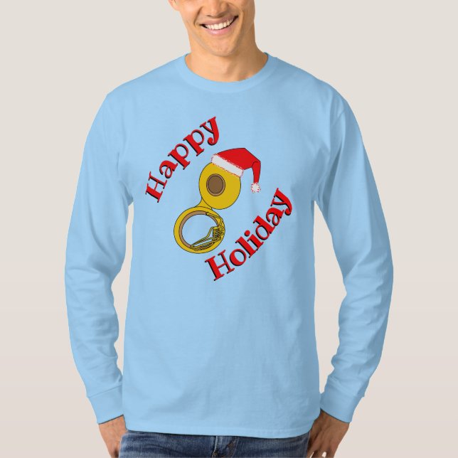 Santa Hat Tuba T-Shirt (Frente)
